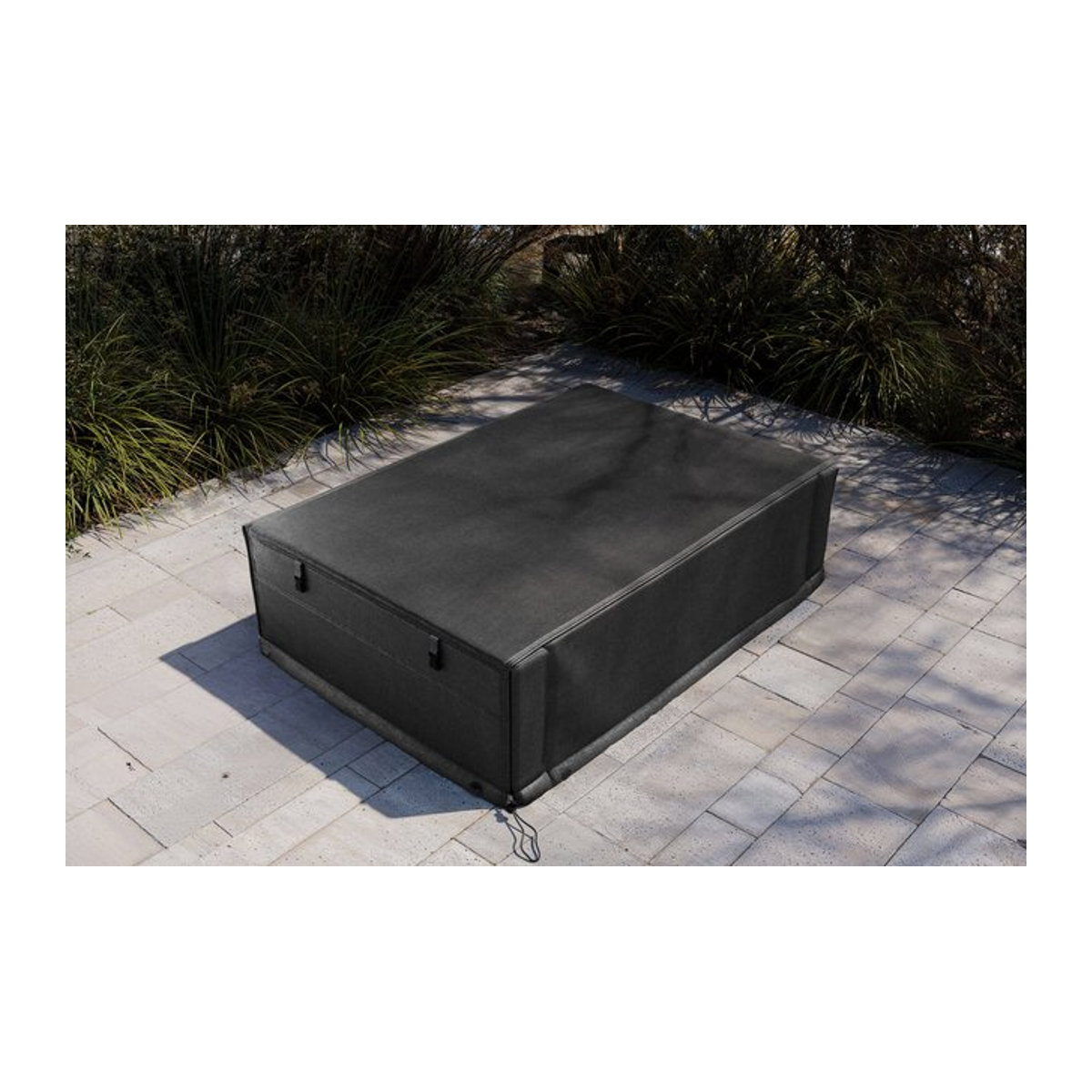 OUTFLEXX Abdeckhaube aus Polyester und TPU 420D Ripstop-Gewebe, Schwarz, B/T/H: 97 x 67 x 28 cm - Bild 1