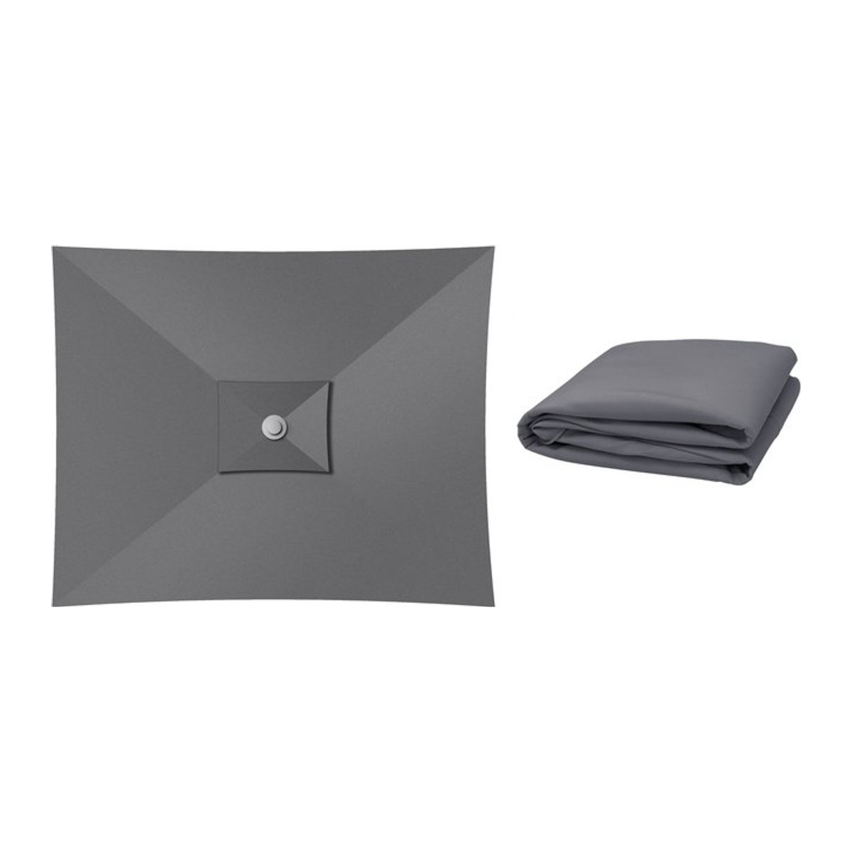 OUTFLEXX Ersatzdach aus Polyester in Grau, 250g/m², B x L: 3 x 4 m, wasserabweisend - Bild 1