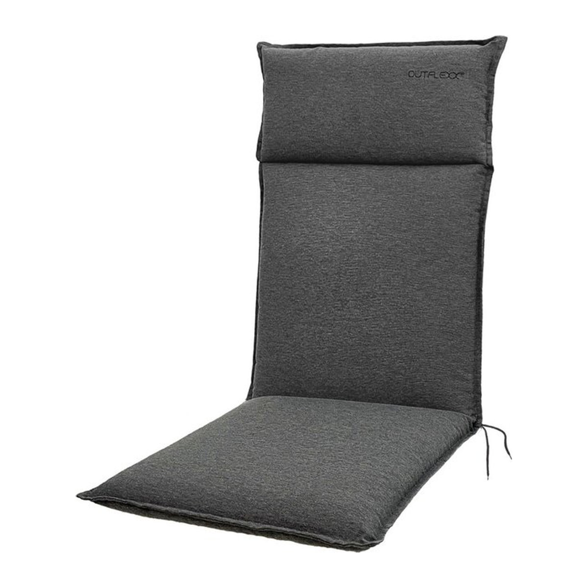 OUTFLEXX Green Sitzkissen für Hochlehner aus recyceltem Polyester, Anthrazit, B/T/H: 119 x 48 x 6 cm - Bild 1