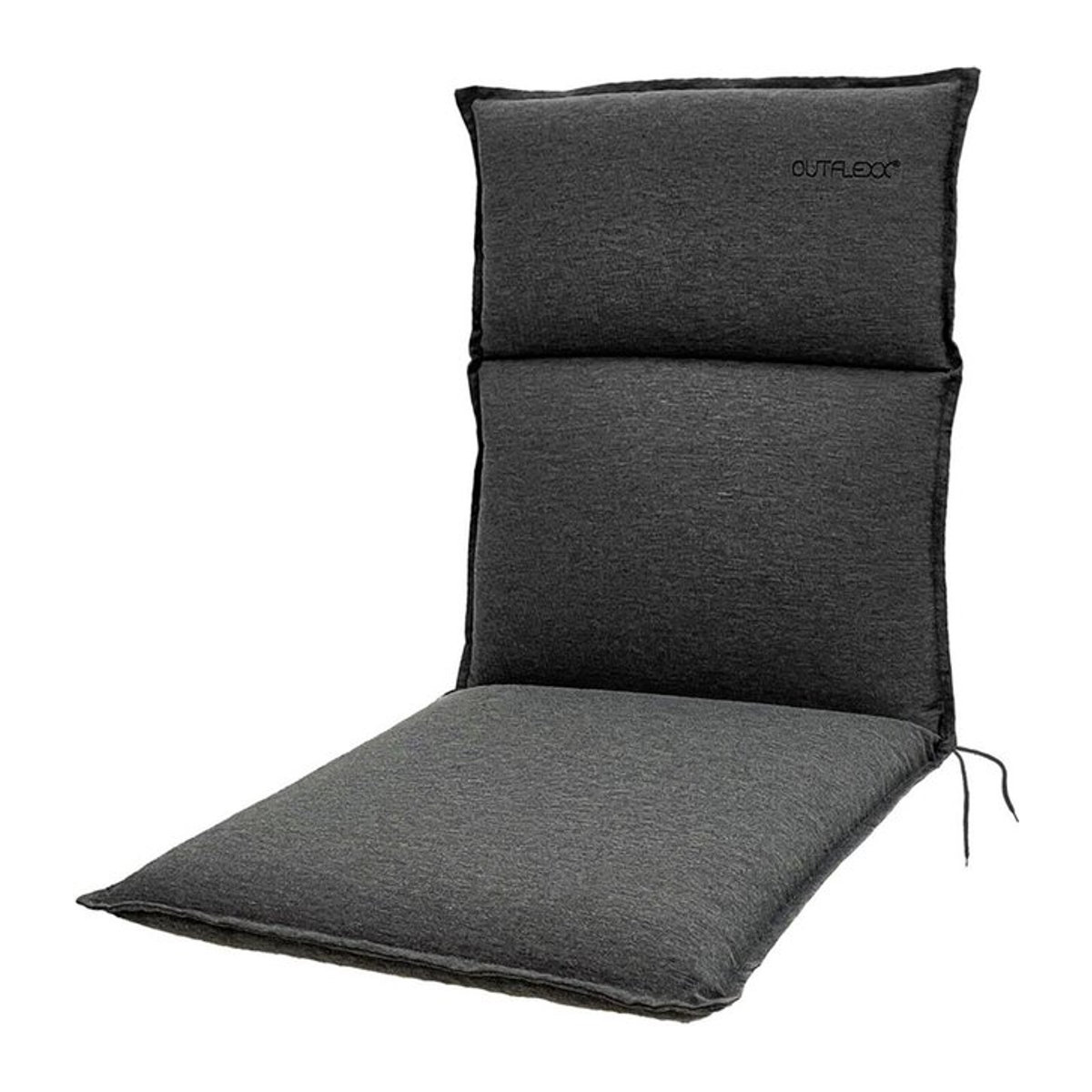 OUTFLEXX Green Sitzkissen für Niederlehner in Anthrazit aus recyceltem Polyester, B/T/H: 100 x 48 x 6 cm - Bild 1