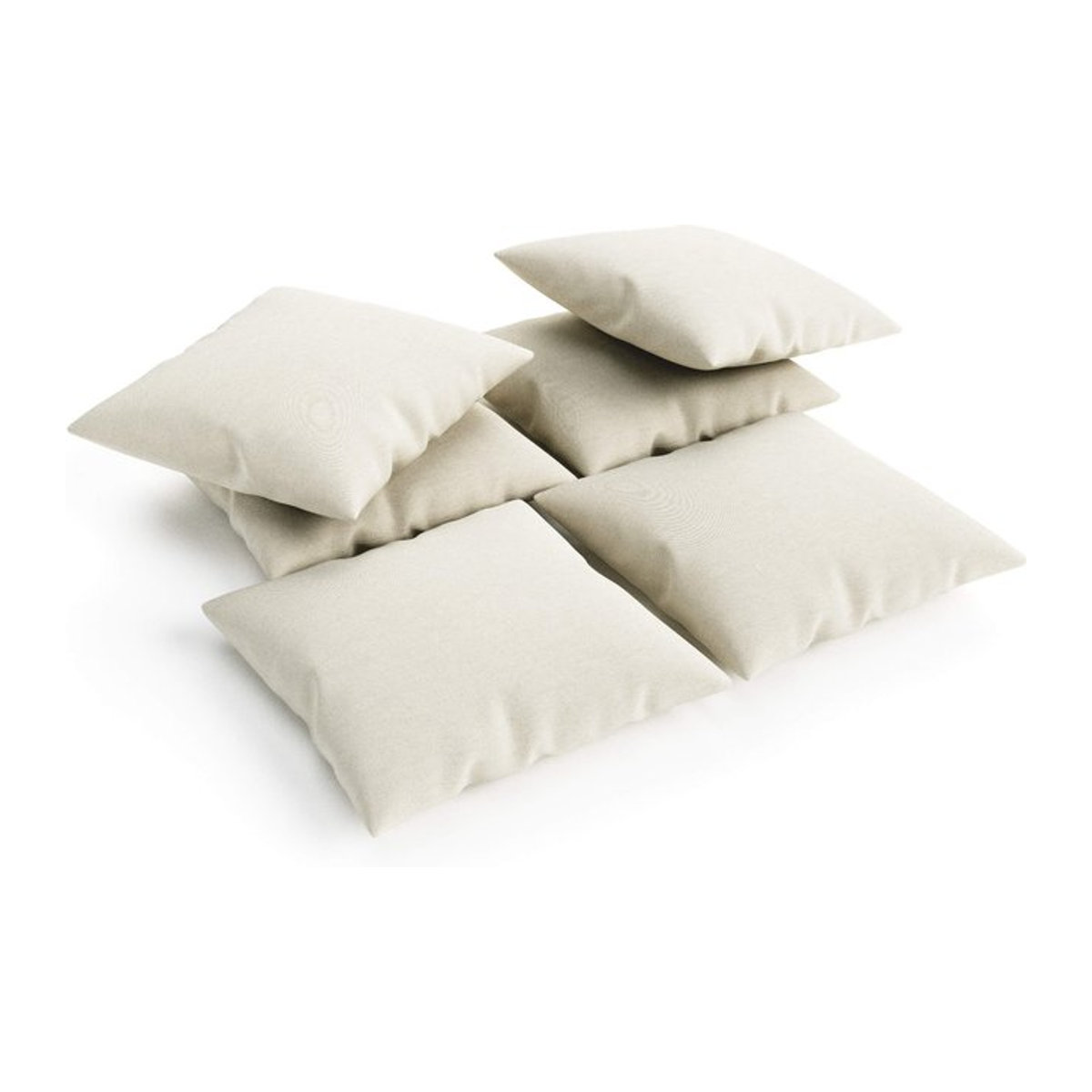 OUTFLEXX Kissen 6er Set in Beige, B/B: 45 x 45 cm - Bild 1