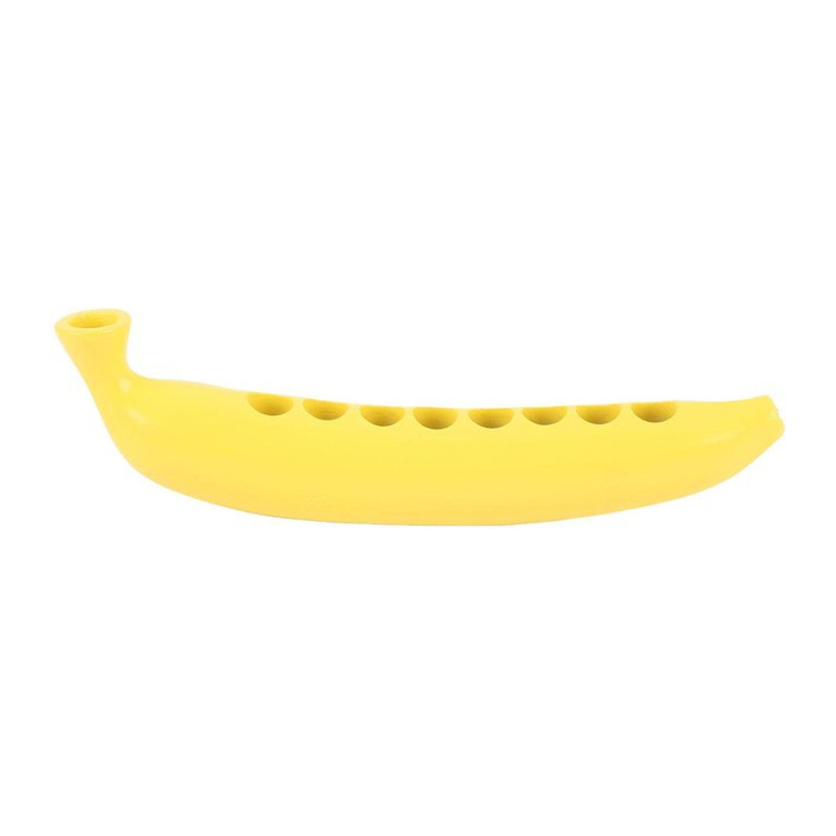 OutsideWorld Bananen Kerzenhalter für 8 Tafelkerzen aus Kunststoff, Gelb - Bild 1
