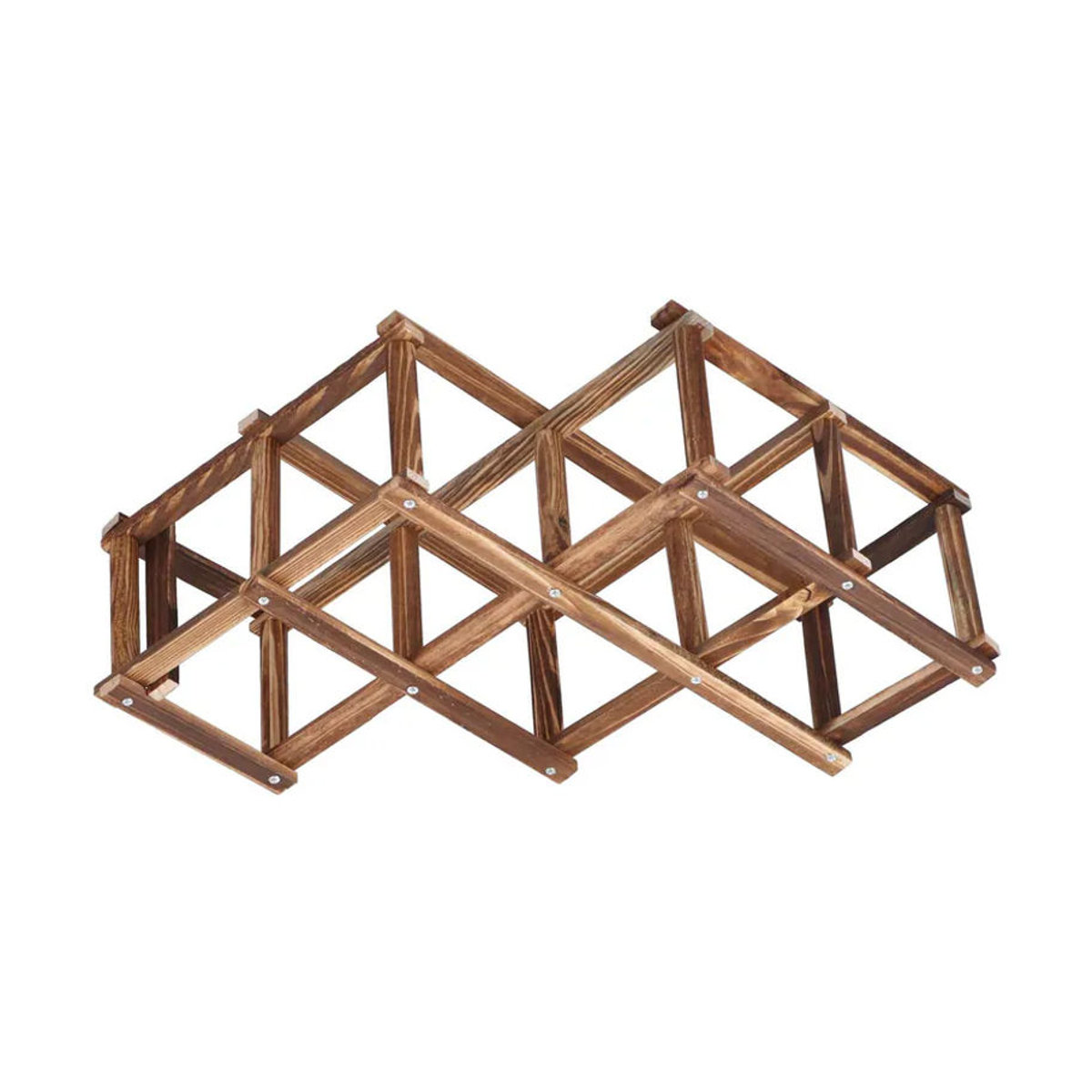 OutsideWorld Klappbarer Weinschrank aus Kiefer Holz in Natur Braun, Elegant und Minimalistisch im Landhausstil - Bild 8