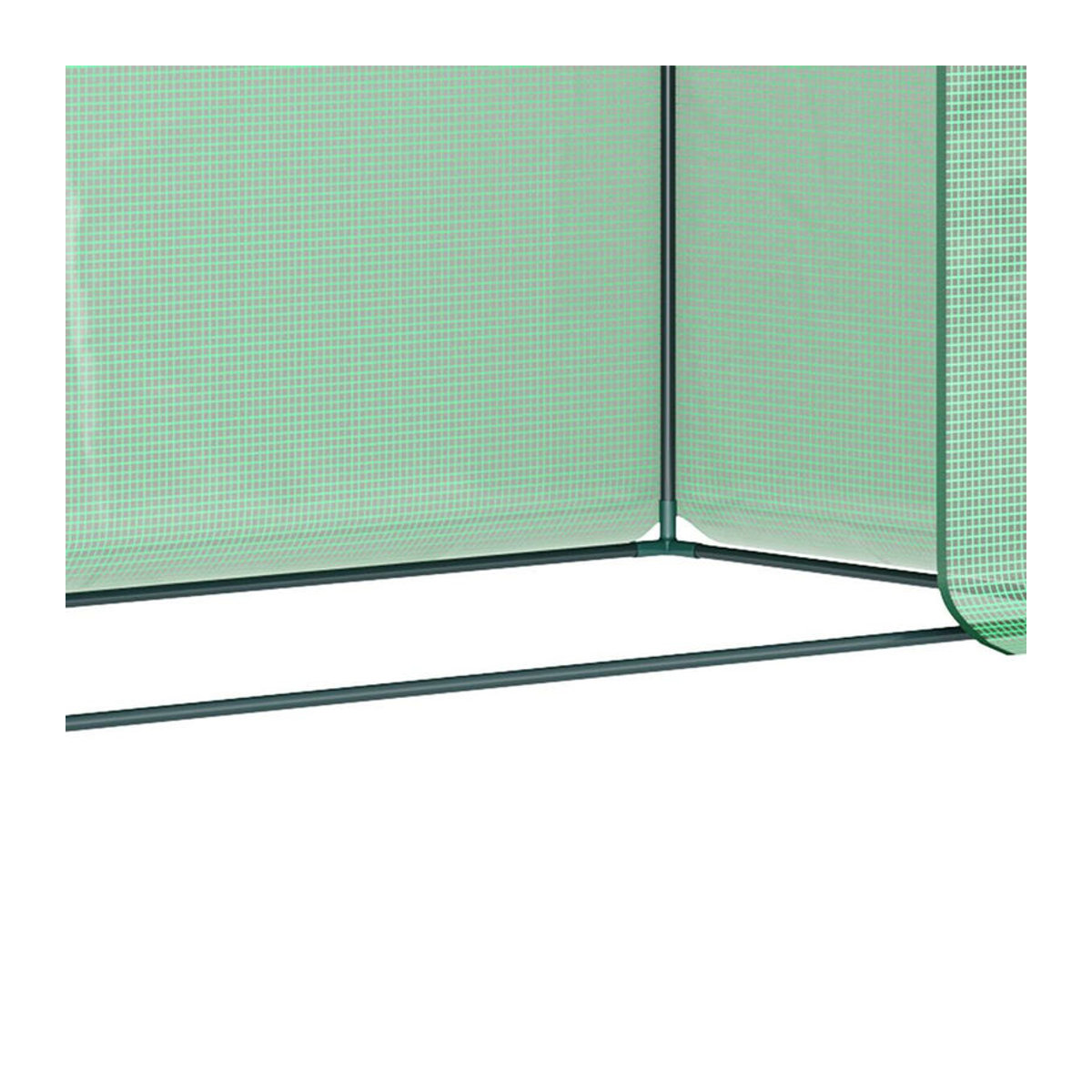 Outsunny Gewächshaus aus Stahl und Kunststoff in Grün, B/H/L: 76 x 168 x 200 cm - Bild 2