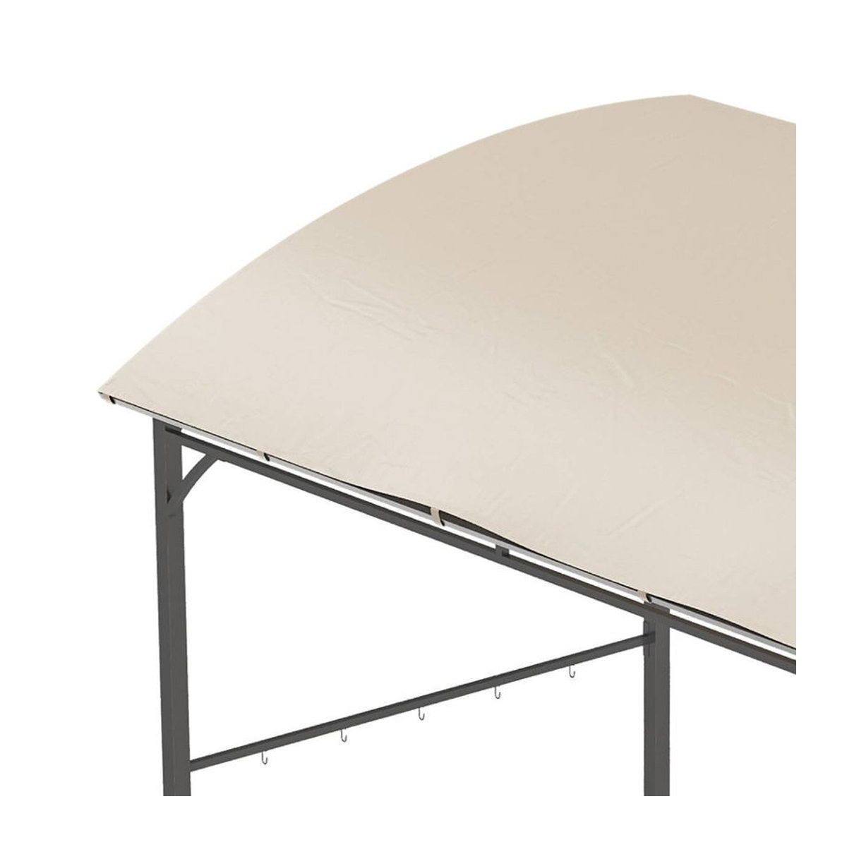 Outsunny Grillpavillon Beige mit Stahlrahmen und wasserabweisendem Polyester-Dach B/T/H: 215 x 150 x 220 cm - Bild 2