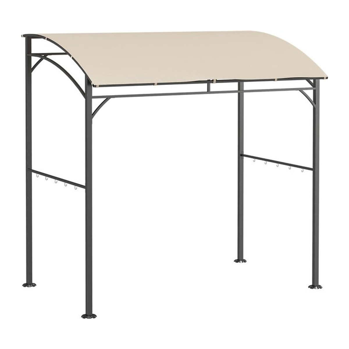 Outsunny Grillpavillon Beige mit Stahlrahmen und wasserabweisendem Polyester-Dach B/T/H: 215 x 150 x 220 cm - Bild 3