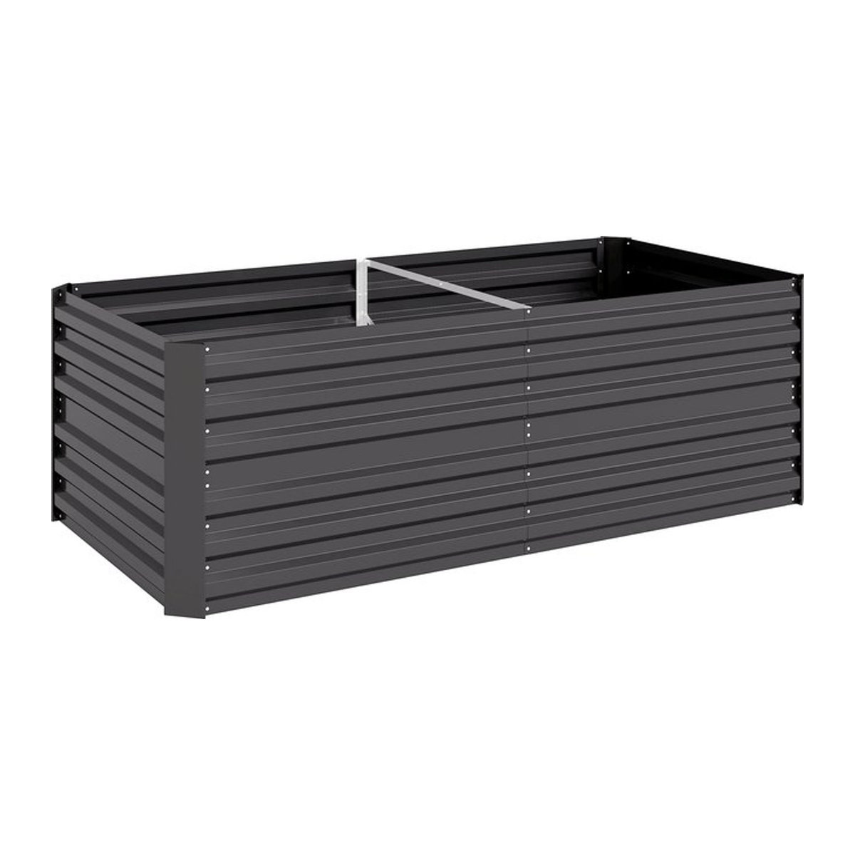 Outsunny Hochbeet aus Stahl in Anthrazit Grau B/H/L: 90 x 59 x 180 cm - Bild 1