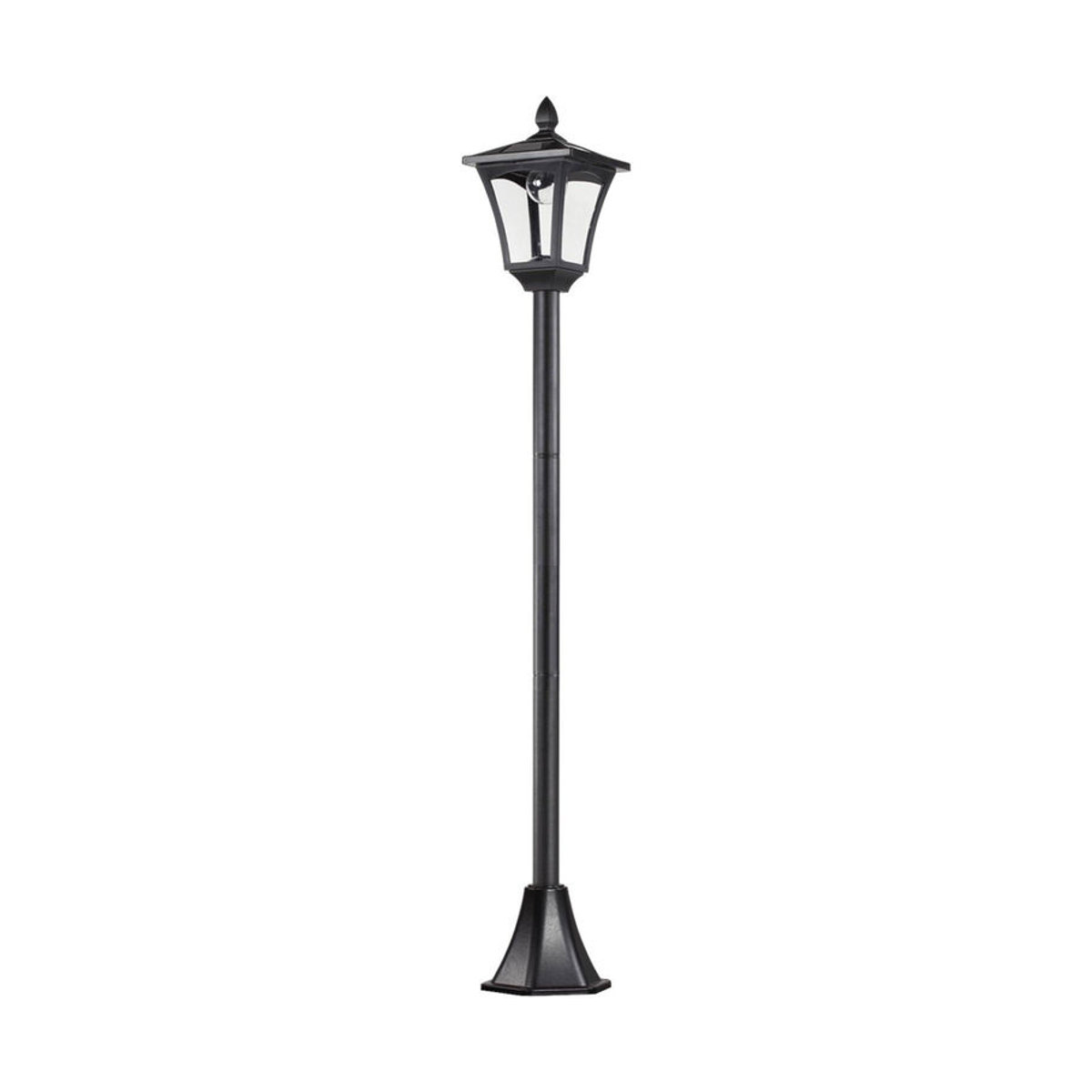Outsunny Solar Gartenlaterne LED Wegleuchte Schwarz aus Edelstahl und Kunststoff mit IP44 Schutz B/T/H: 18 x 18 x 160 cm - Bild 3