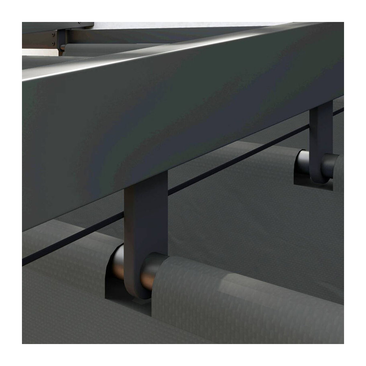 Outsunny Terrassen-Pergola aus Aluminium mit verstellbarem Dach in Anthrazit, B/T/H: 300 x 300 x 230 cm - Bild 2