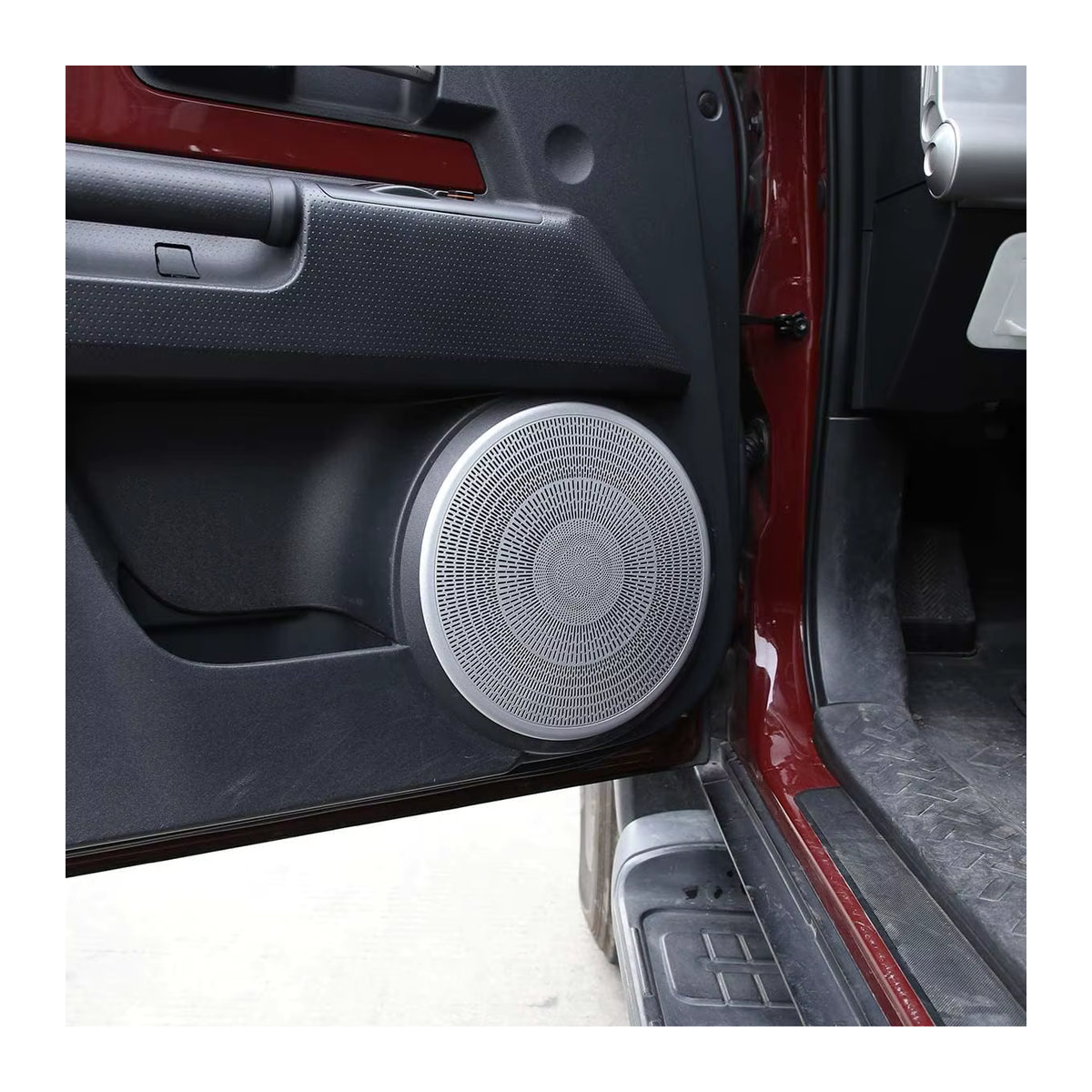 Owntycar Lautsprecher Abdeckung aus Edelstahl in Silber für Toyota FJ Cruiser 2007-2021, Rundes Mesh-Gitter für Tür-Hochtöner und Stamm-Lautsprecher als Schutz-Zubehör - Bild 3