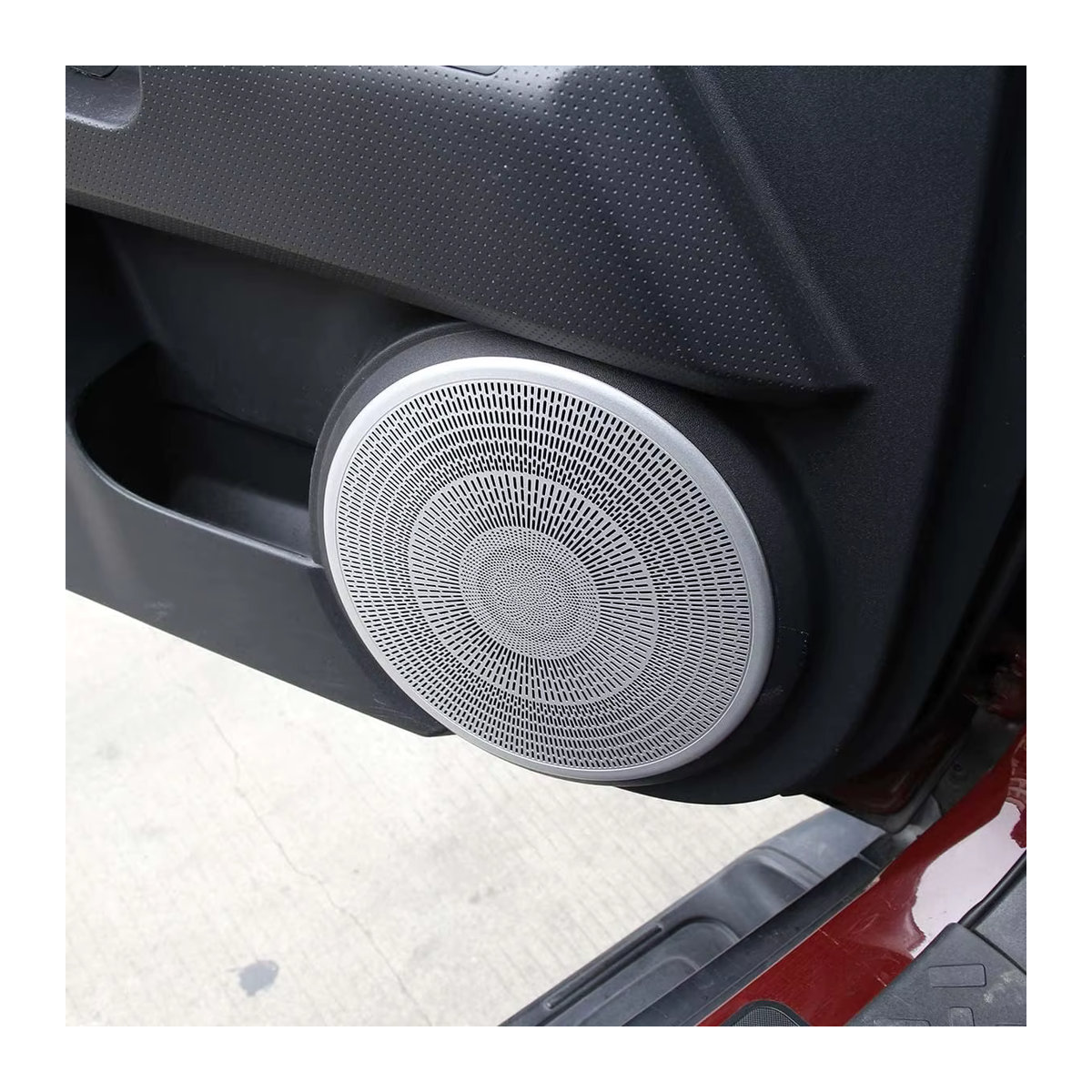 Owntycar Lautsprecher Abdeckung aus Edelstahl in Silber für Toyota FJ Cruiser 2007-2021, Rundes Mesh-Gitter für Tür-Hochtöner und Stamm-Lautsprecher als Schutz-Zubehör - Bild 6