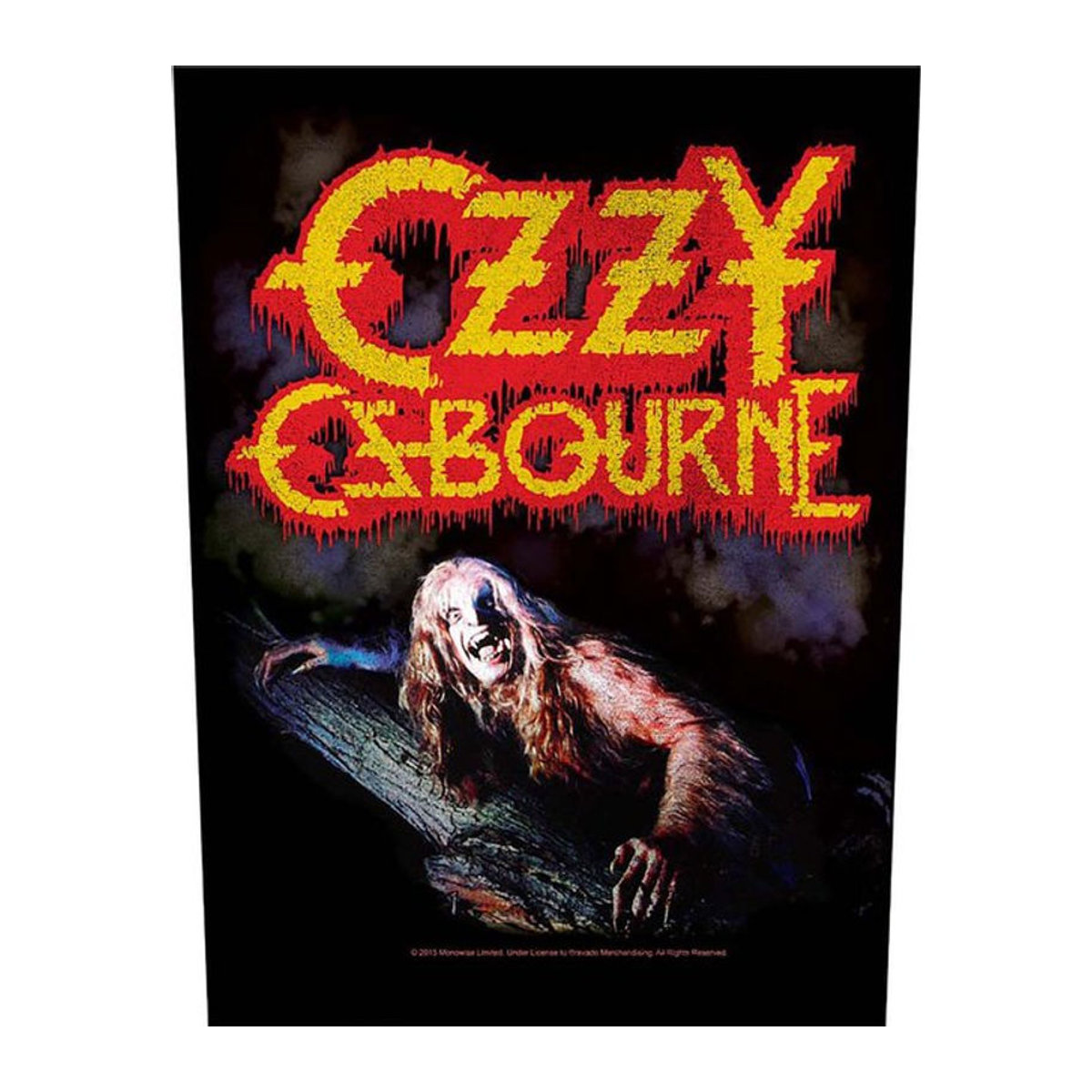 Ozzy Osbourne Bark at the Moon Textil-Patch in Schwarz, Einheitsgröße - Bild 1