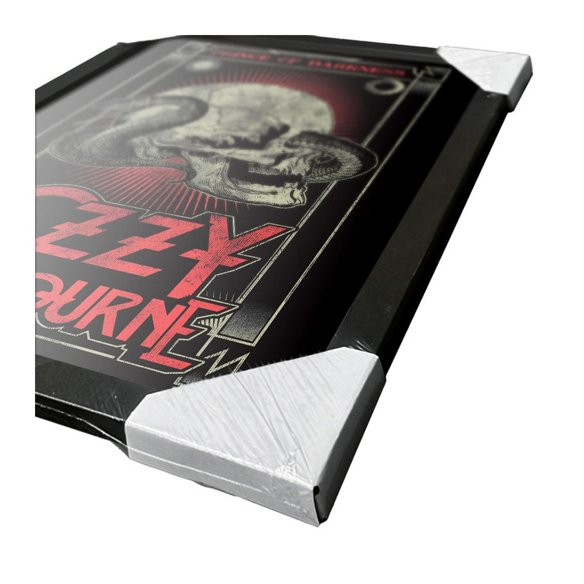 Ozzy Osbourne Prins van de Duisternis gerahmtes Poster mit Schedel und Tier-Motiv in Schwarz, B/H: 40 x 40 cm - Bild 2