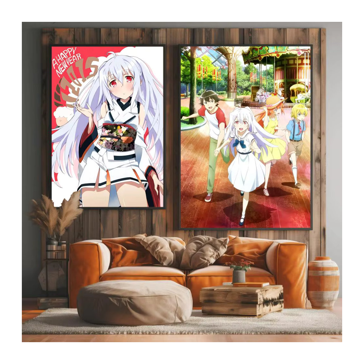 P-PLASTIC MEMORIES Premium PP Wandaufkleber Floral in Weiß und Mehrfarbig, Rechteckig, B: 20 cm, H: 15 cm - Bild 3