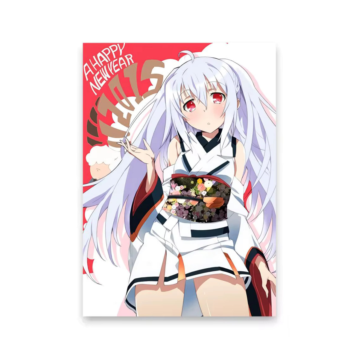 P-PLASTIC MEMORIES Premium PP Wandaufkleber Floral in Weiß und Mehrfarbig, Rechteckig, B: 20 cm, H: 15 cm - Bild 5