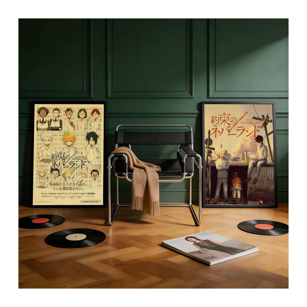 P-Promised Neverlands Premium selbstklebendes Poster in mehrfarbigem HD-Druck, rechteckiger Wandaufkleber mit abstraktem und geometrischem Design für deine Dekoration - Bild 2