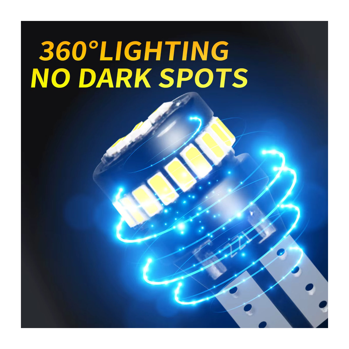 p2max T10 W5W LED Auto-Signalleuchte Set mit 24 Chips für 360 Grad Abdeckung, 2 Stück oder 10 Stück Packung - Bild 2