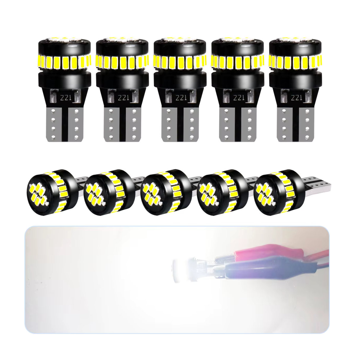 p2max T10 W5W LED Auto-Signalleuchte Set mit 24 Chips für 360 Grad Abdeckung, 2 Stück oder 10 Stück Packung - Bild 7