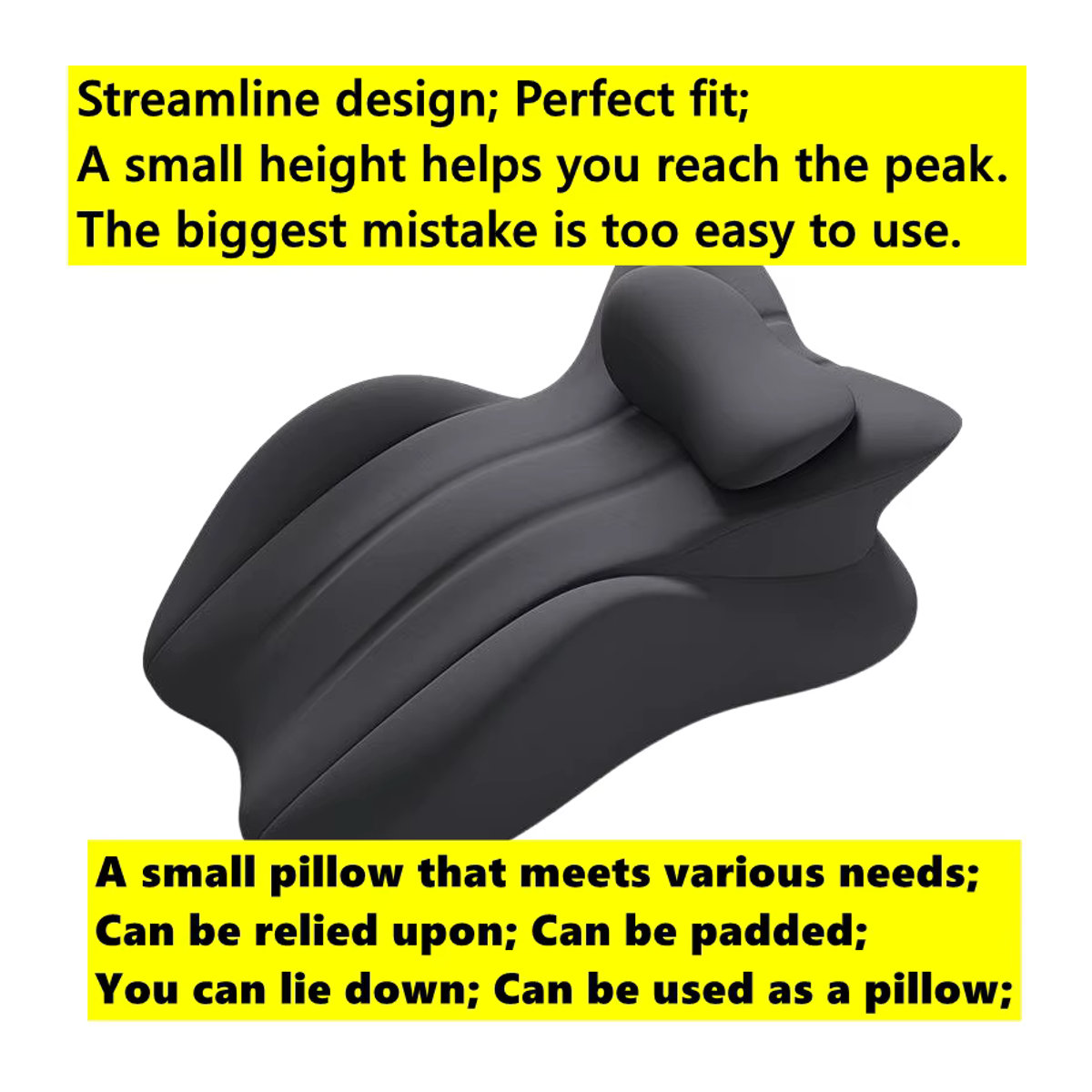 Paar ergonomische Stützkissen für Taille und Hüfte in Grau und Schwarz zur Unterstützung beim Sitzen oder im Auto - Bild 2