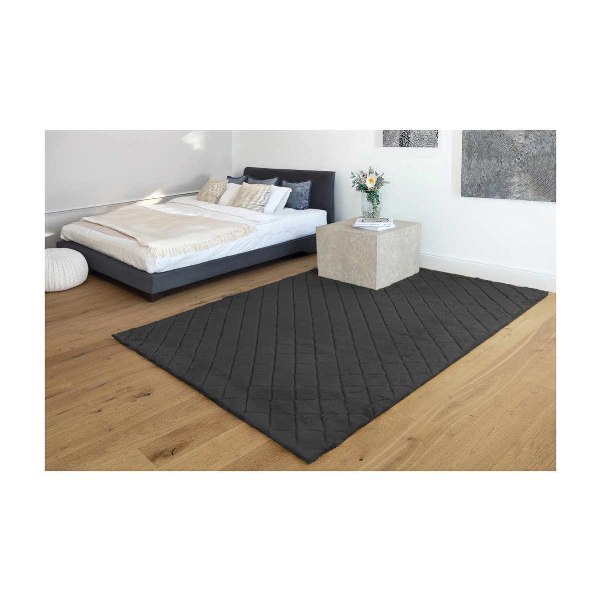 Padiro Hochflorteppich Imala Schwarz B/H/L: 160 x 3 x 230 cm - Bild 2