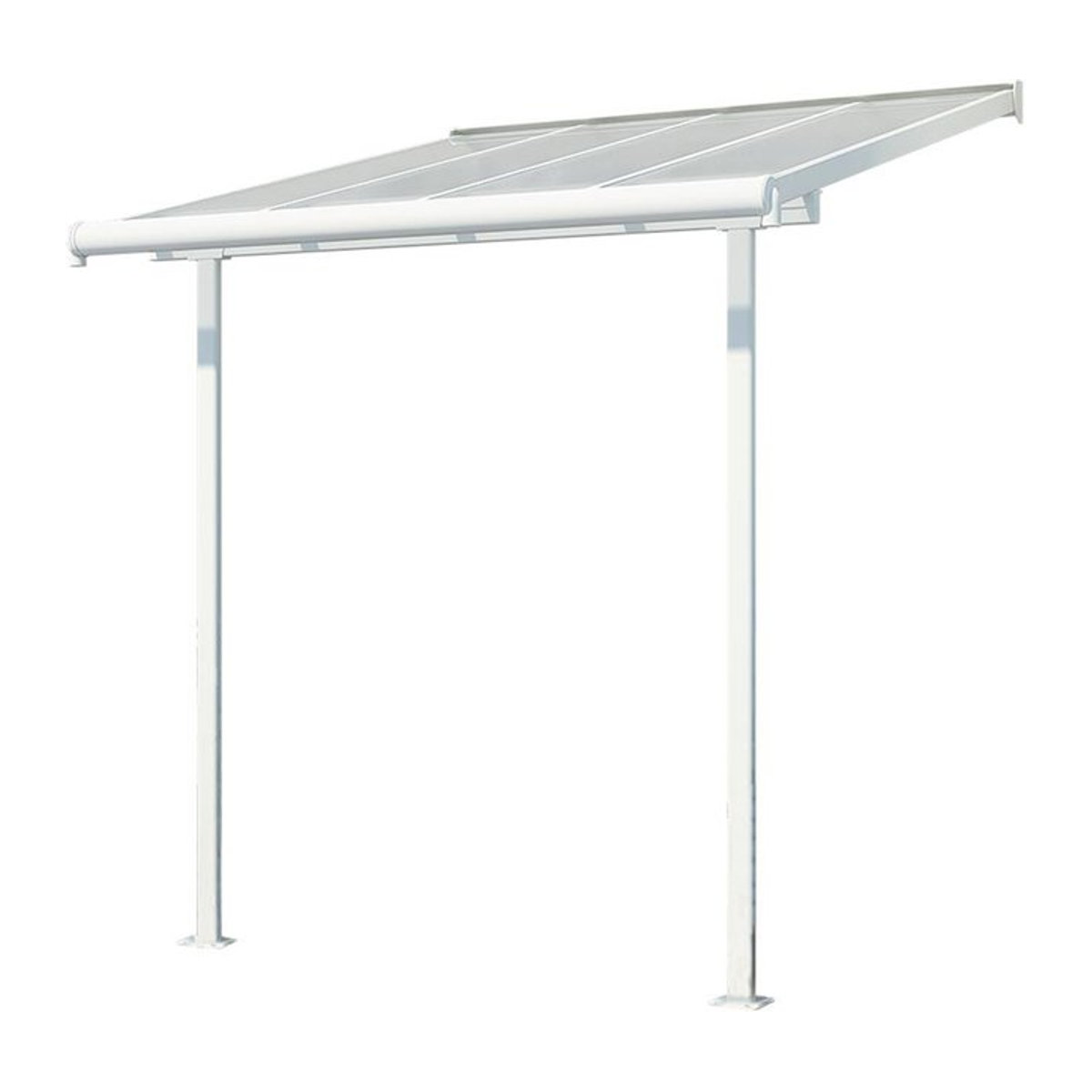 Palram-Canopia Aluminium Terrassenüberdachung Sierra aus Polycarbonat, weiß, Breite: 225 cm, Tiefe: 224 cm, Höhe: 60,9 cm - Bild 2