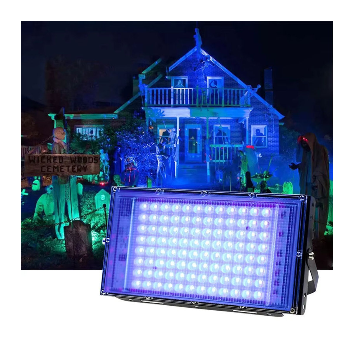 PAMNNY UV LED Schwarzlicht Flutlicht Wasserdicht für Outdoor, Nachtclub und Party - Bild 3