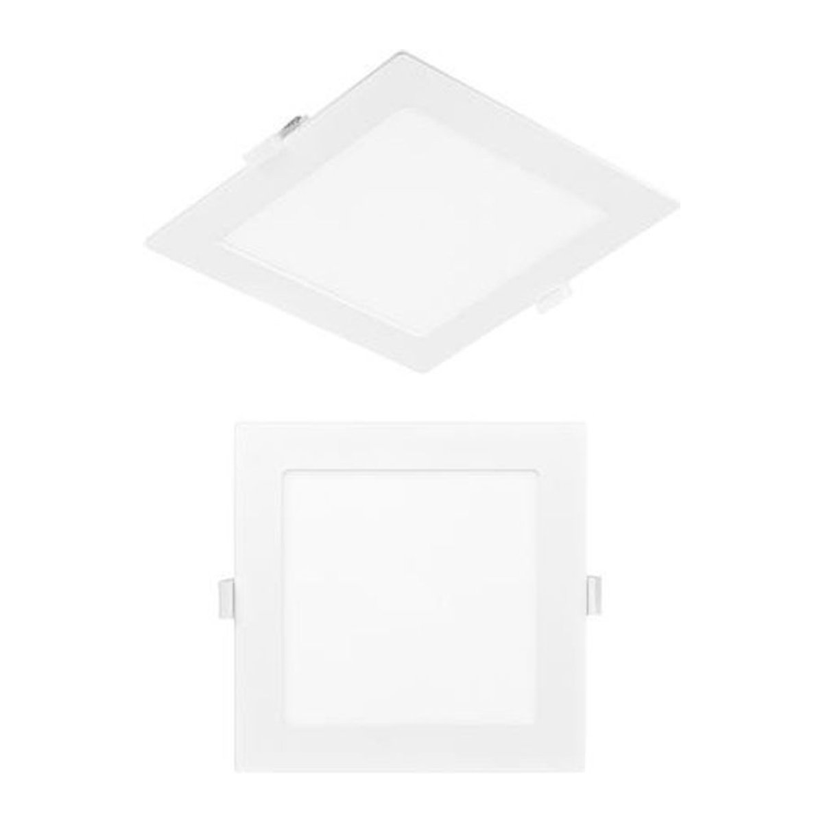 Panasonic LED Einbaustrahler carré Slim, Weiß, 12W, Warmweiß, Dimmerbar, 170 x 170 mm - Bild 1