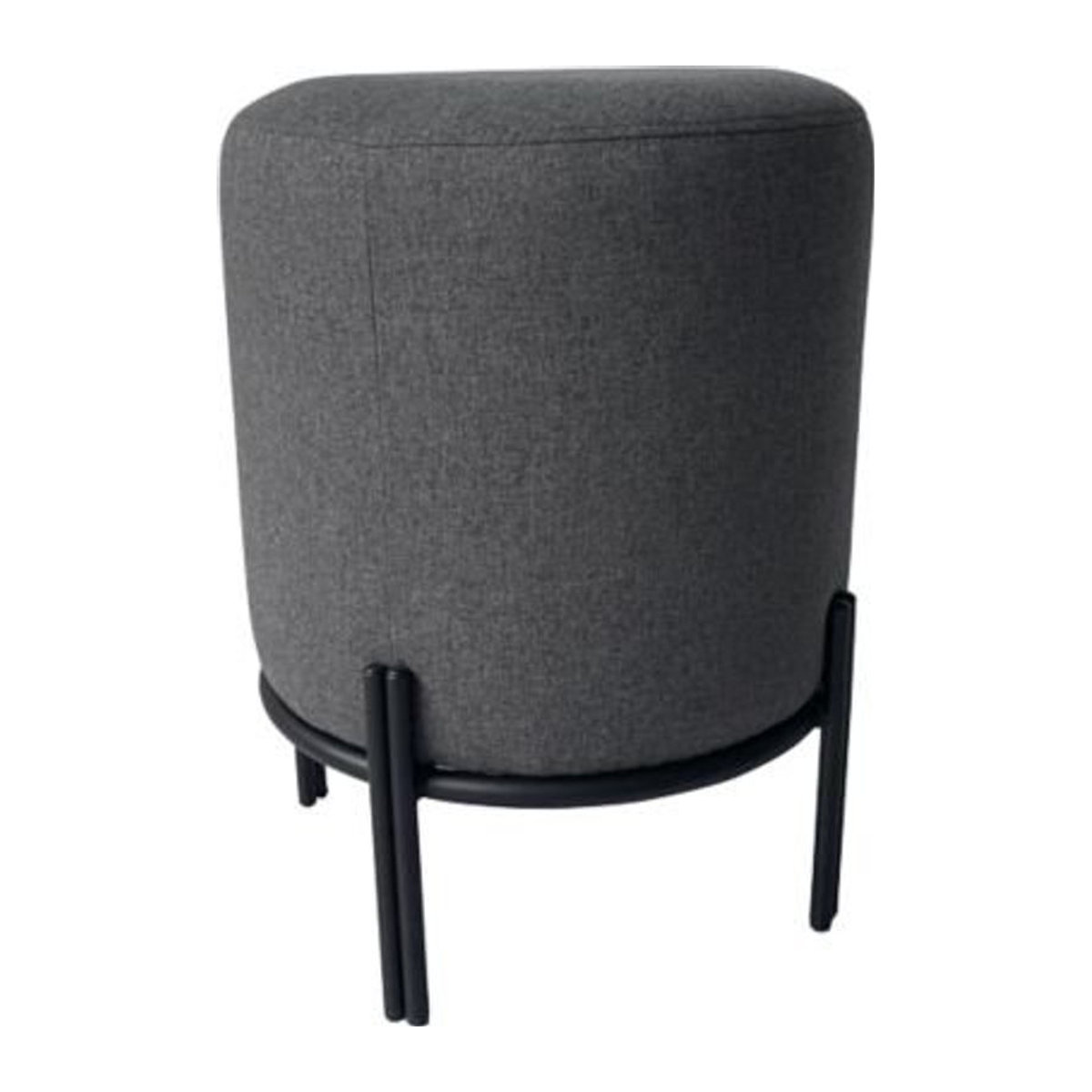 Paperflow meet Hocker Nest Barhocker aus Stoff und Stahl in Anthrazit mit Schutzkappen - Bild 1