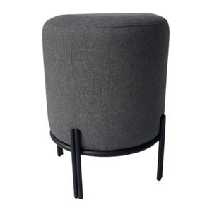 Paperflow meet Hocker Nest Barhocker aus Stoff und Stahl in Anthrazit mit Schutzkappen