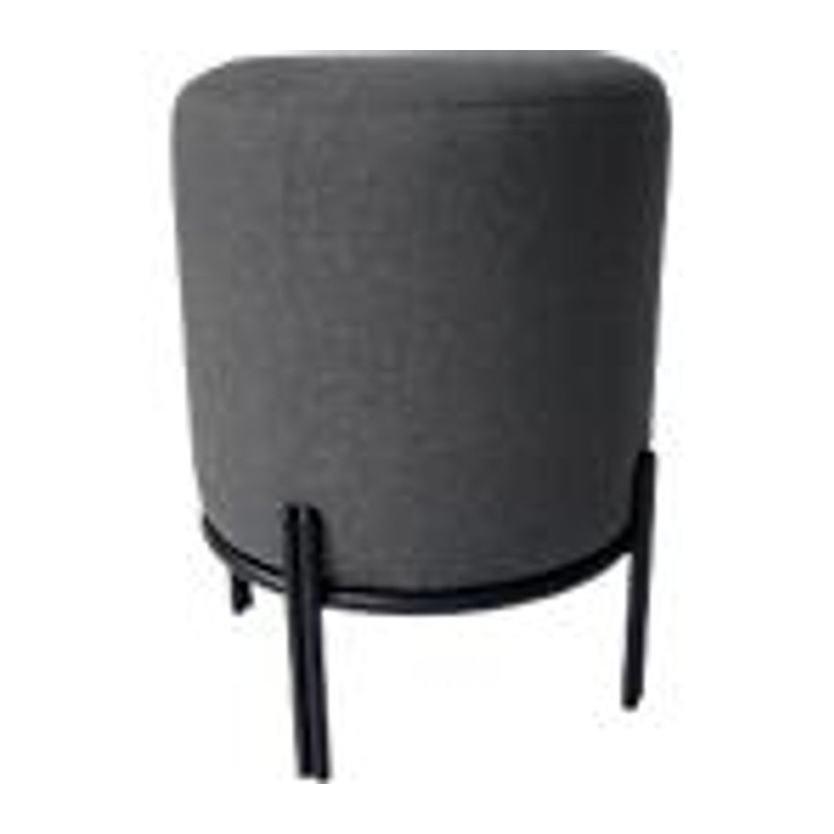 Paperflow meet Hocker Nest Barhocker aus Stoff und Stahl in Anthrazit mit Schutzkappen - Bild 2