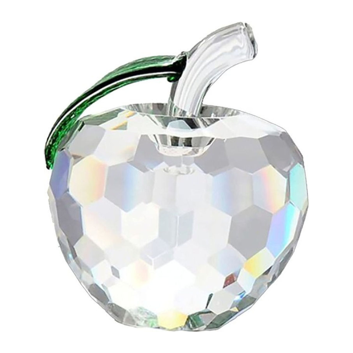 PARK SEVENTEEN Kristall-Apfel als Briefbeschwerer und Sonnenfänger in Transparent, Dekoration aus Glas, Breite: 5 cm - Bild 1
