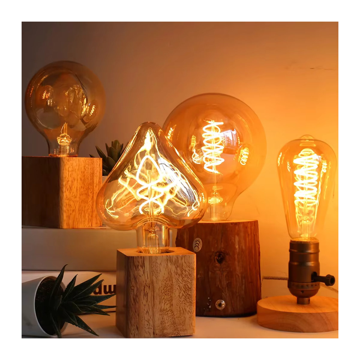 PARKSON LED Retro Edison Glühbirne E27 Vintage Industrie Design aus Glas - Bild 2