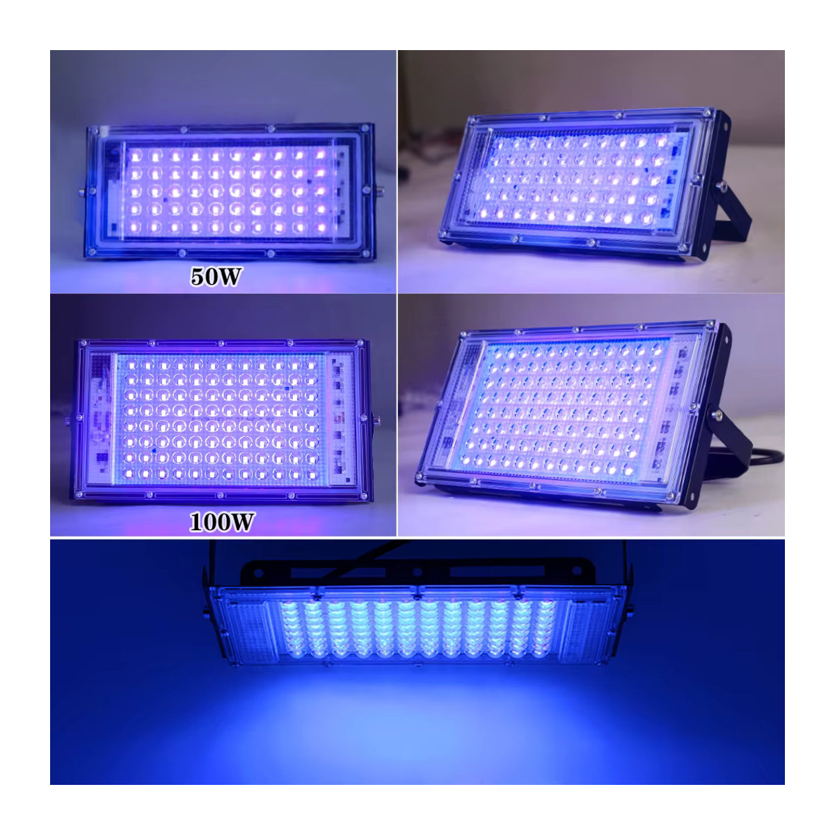 PARKSON LED-UV-Flutlicht Schwarz als wasserdichter Außenstrahler für UV-Fluoreszenz und Bühnenbeleuchtung - Bild 6