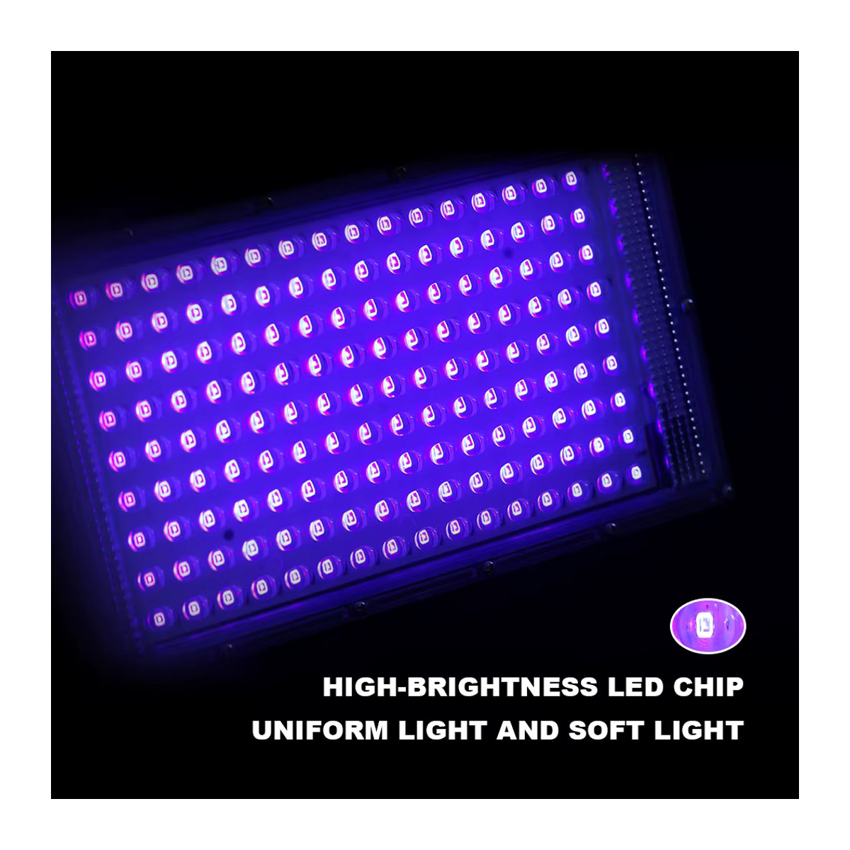 PARKSON LED UV USB Flutlicht Schwarzlicht für Bühne und Party, Wasserdicht, Schwarz - Bild 3