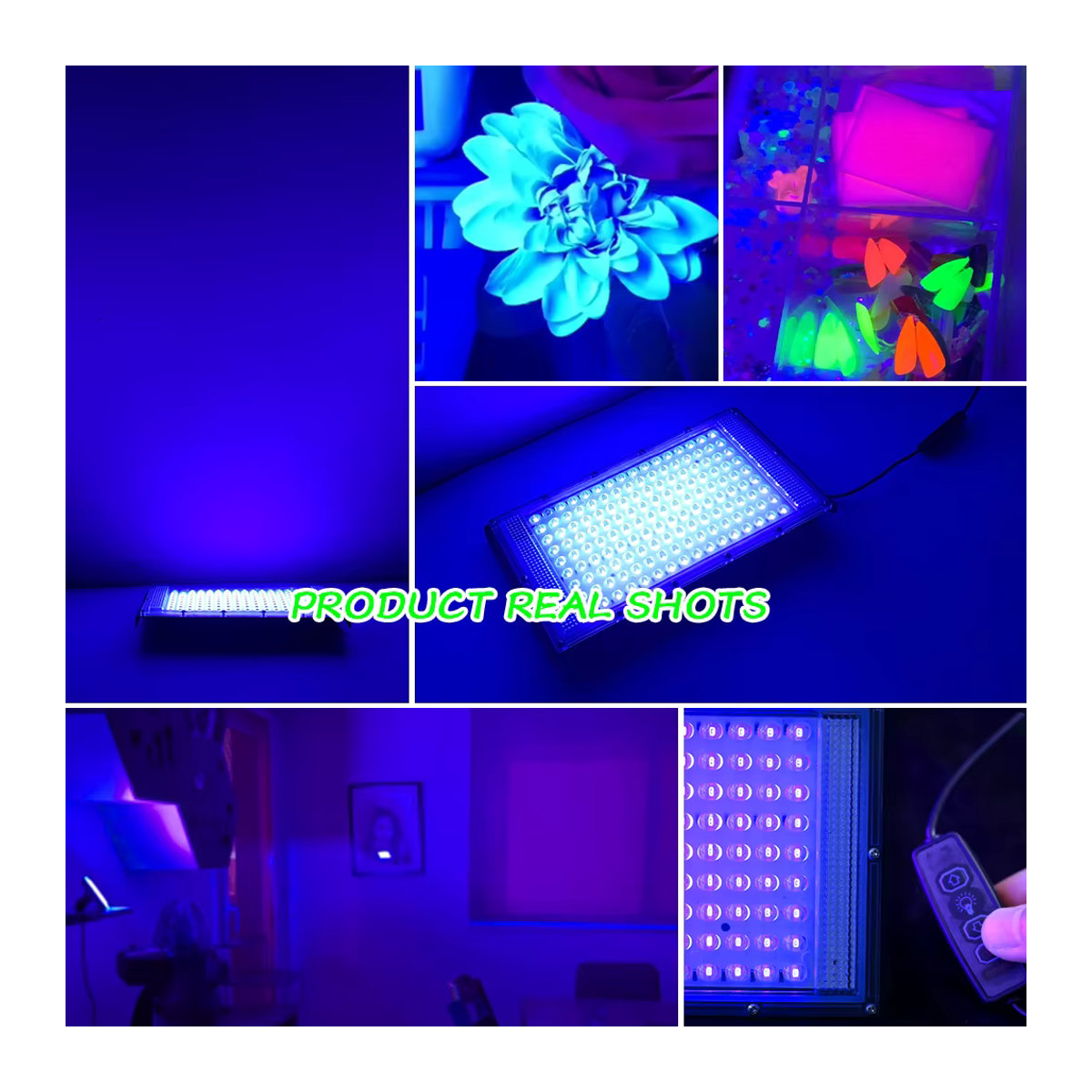 PARKSON LED UV USB Flutlicht Schwarzlicht für Bühne und Party, Wasserdicht, Schwarz - Bild 6