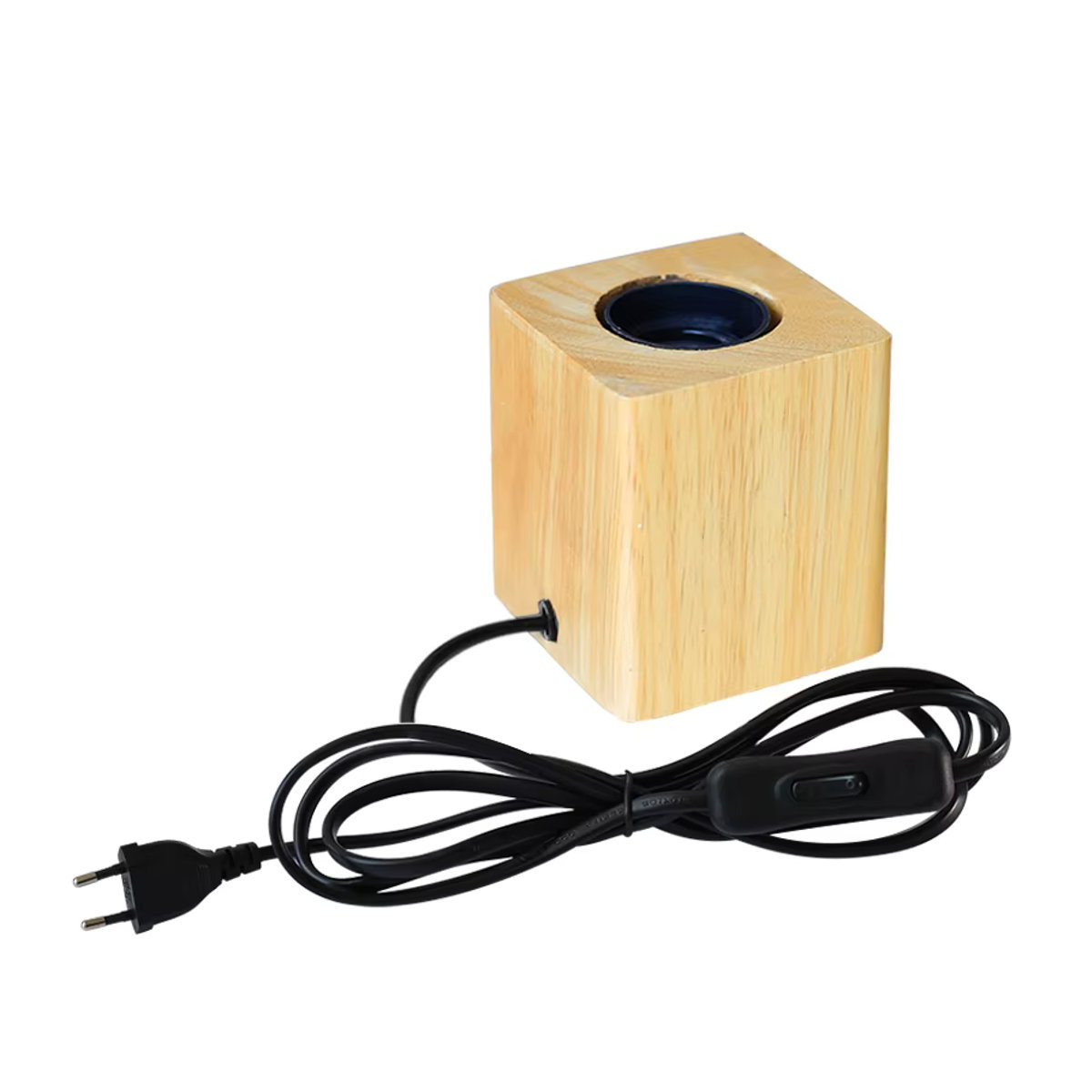 PARKSON Retro Holz Schreibtischlampe in Natur mit E27 Fassung und Schalter - Bild 4
