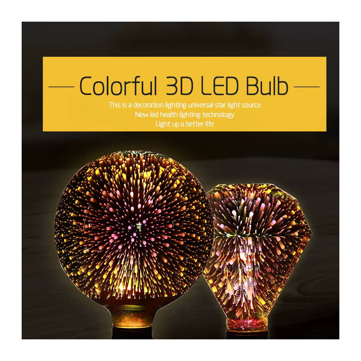 PARKSON Retro LED Edison Glühbirne E27 3D Stern Form für Weihnachtsdekoration - Bild 2