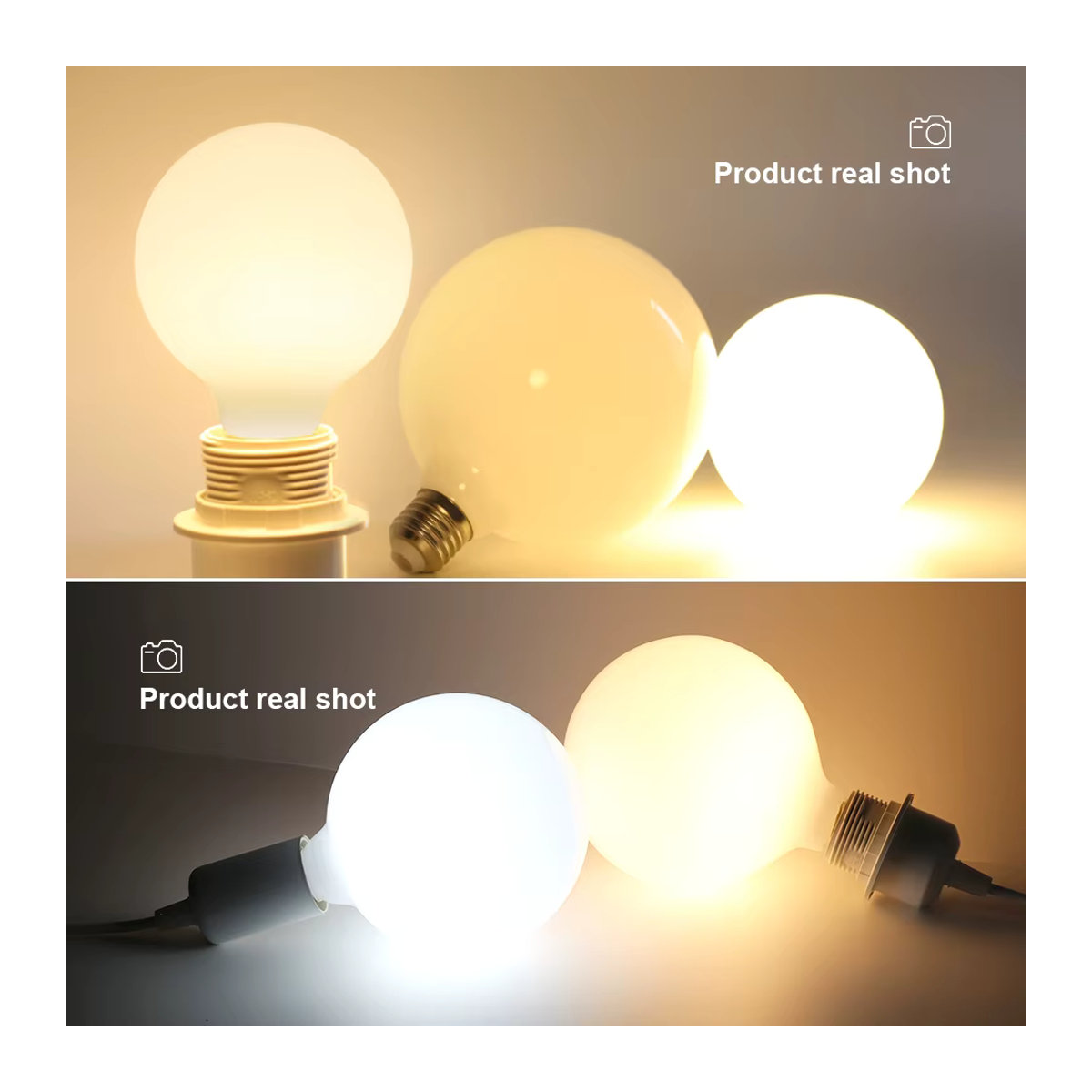 PARKSON Retro LED-Glühbirne E27 aus Glas in Weiß für minimalistische Kronleuchter-Beleuchtung - Bild 3