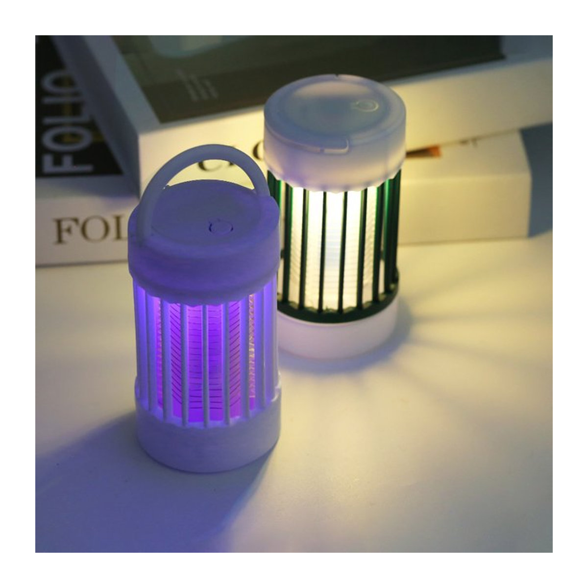 PARKSON Tragbare USB Insektenfalle mit UV-Lampe, wiederaufladbarer Bug Zapper zur Mückenbekämpfung für Camping und Outdoor - Bild 1
