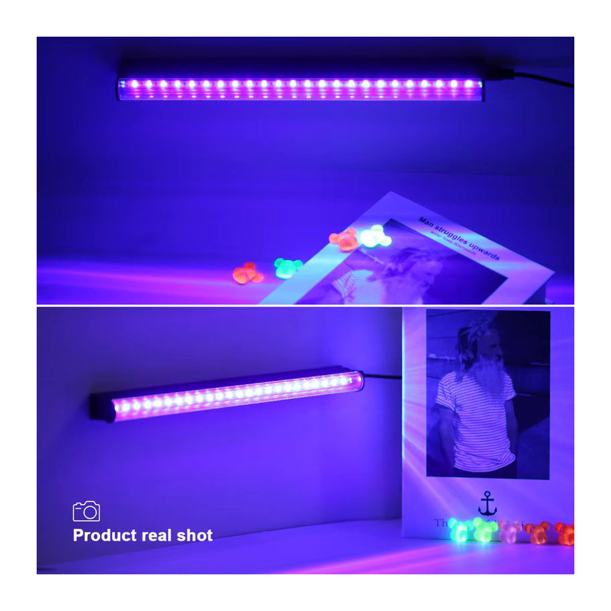 PARKSON UV LED Schwarzlicht Lampe T5 Rohr 395-405nm mit USB-Stecker 5V - Bild 6