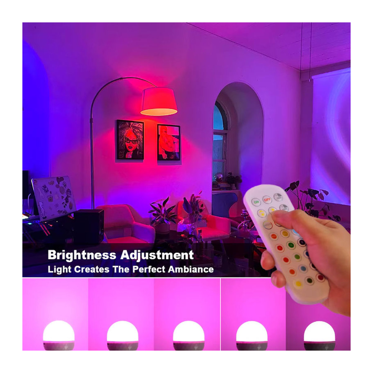 PARKSON Wiederaufladbare LED-Glühbirne E27 mit USB-Anschluss, magnetisch und dimmbar für Camping und Zuhause - Bild 1