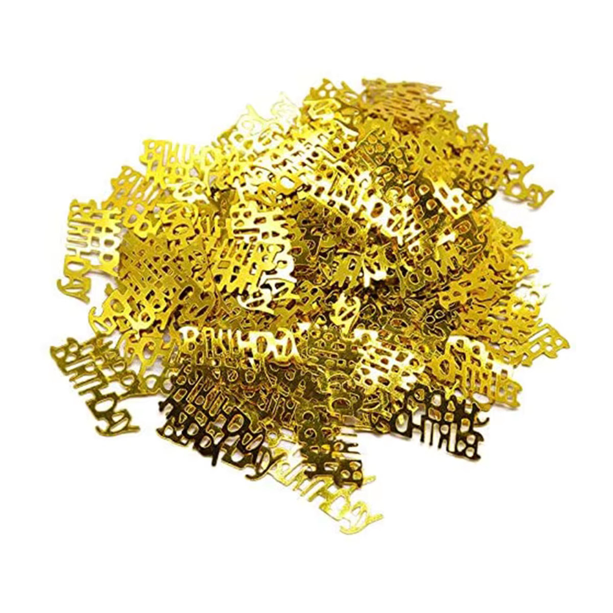 PartiesTour Happy Birthday Konfetti in Gold mit Zahlenfiguren für deine Partydeko, 15 g - Bild 3