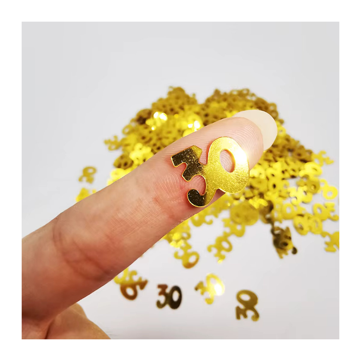 PartiesTour Happy Birthday Konfetti in Gold mit Zahlenfiguren für deine Partydeko, 15 g - Bild 5
