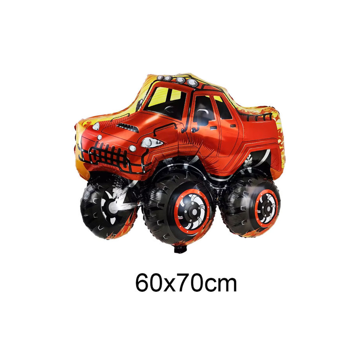 PartiesTour Monster Truck Folienballons in Rot für Kindergeburtstage und Auto-Themenpartys - Bild 2
