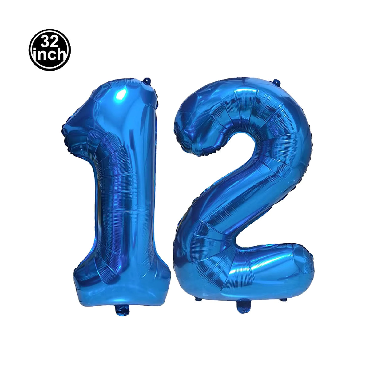 PartiesTour Zahlenballon 12 für den 12. Geburtstag, groß, mehrfarbig - Bild 5