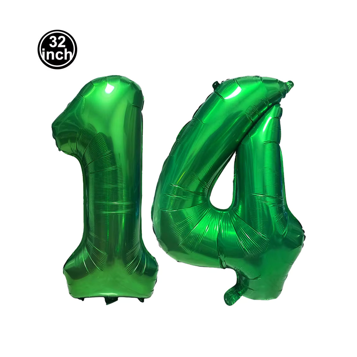 PartiesTour Zahlenballon Nummer 14 für den 14. Geburtstag, Mehrfarbig, Durchmesser: 81,28 cm - Bild 3