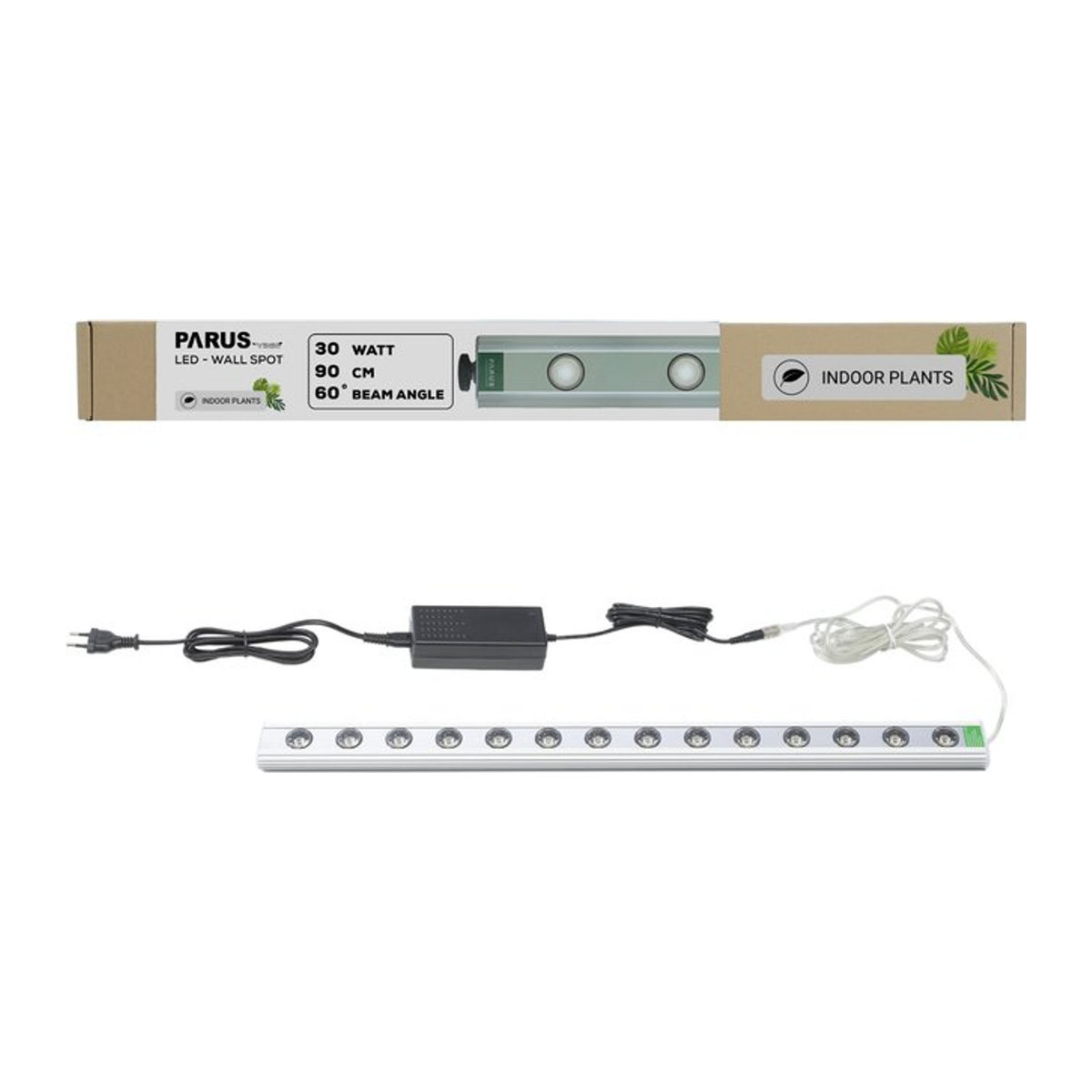 Parus by Venso LED Wall Spot 90cm in Weiß – Minimalistischer LED Wachstumslampen Strahler für Zimmerpflanzen und Wandbegrünung - Bild 1