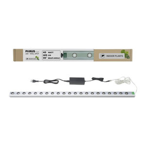 Parus by Venso Wall Spot LED Wachstumslampe 120cm, Alufarben, Strahler mit 30 Grad Abstrahlwinkel für Zimmerpflanzen und Wandbegrünung