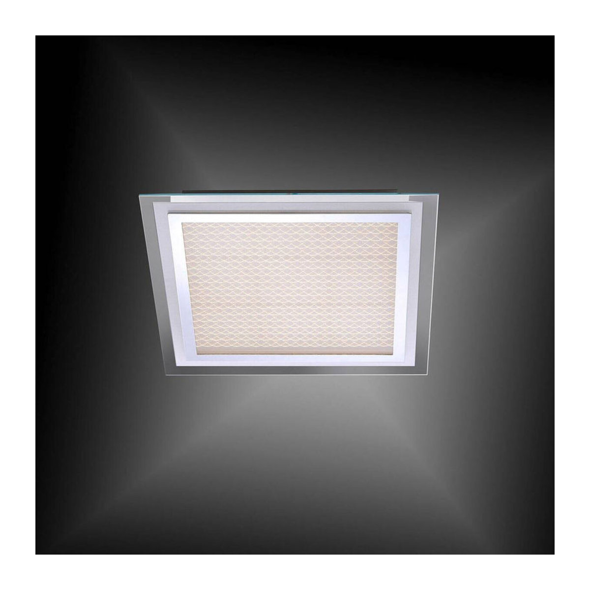 Paul Neuhaus LED-Deckenleuchte Foil in Chrom und Weiß, Modern, Warmweiß, B/H/L: 44,5 x 8 x 44,5 cm - Bild 2