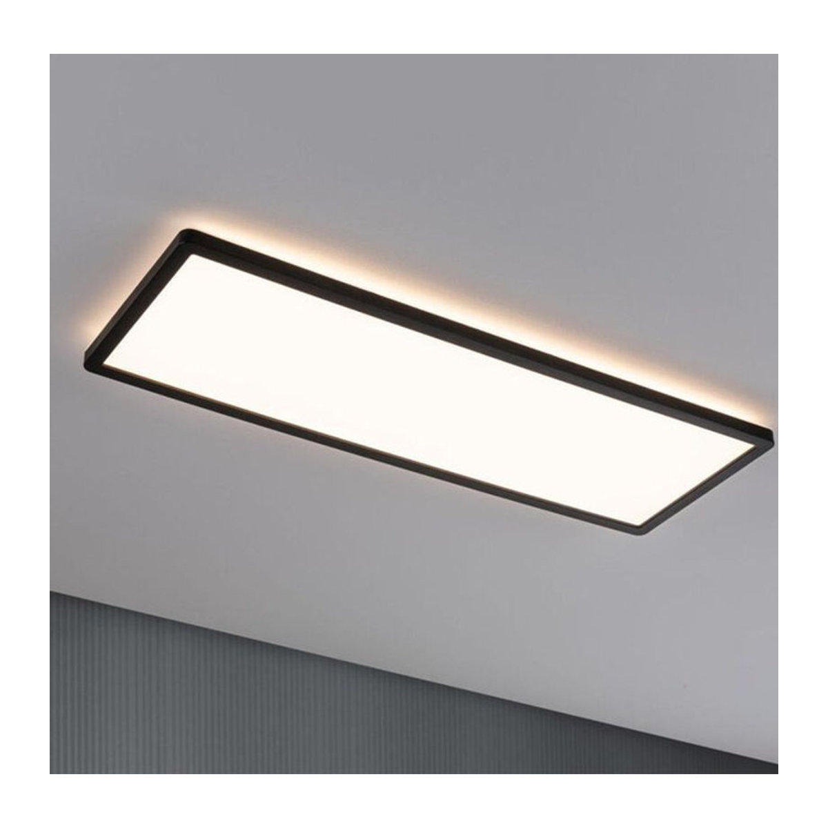 Paulmann Atria Shine LED-Deckenlampe Schwarz Warmweiß dimmbar B: 58 cm, T: 20 cm, H: 2,8 cm - Bild 2
